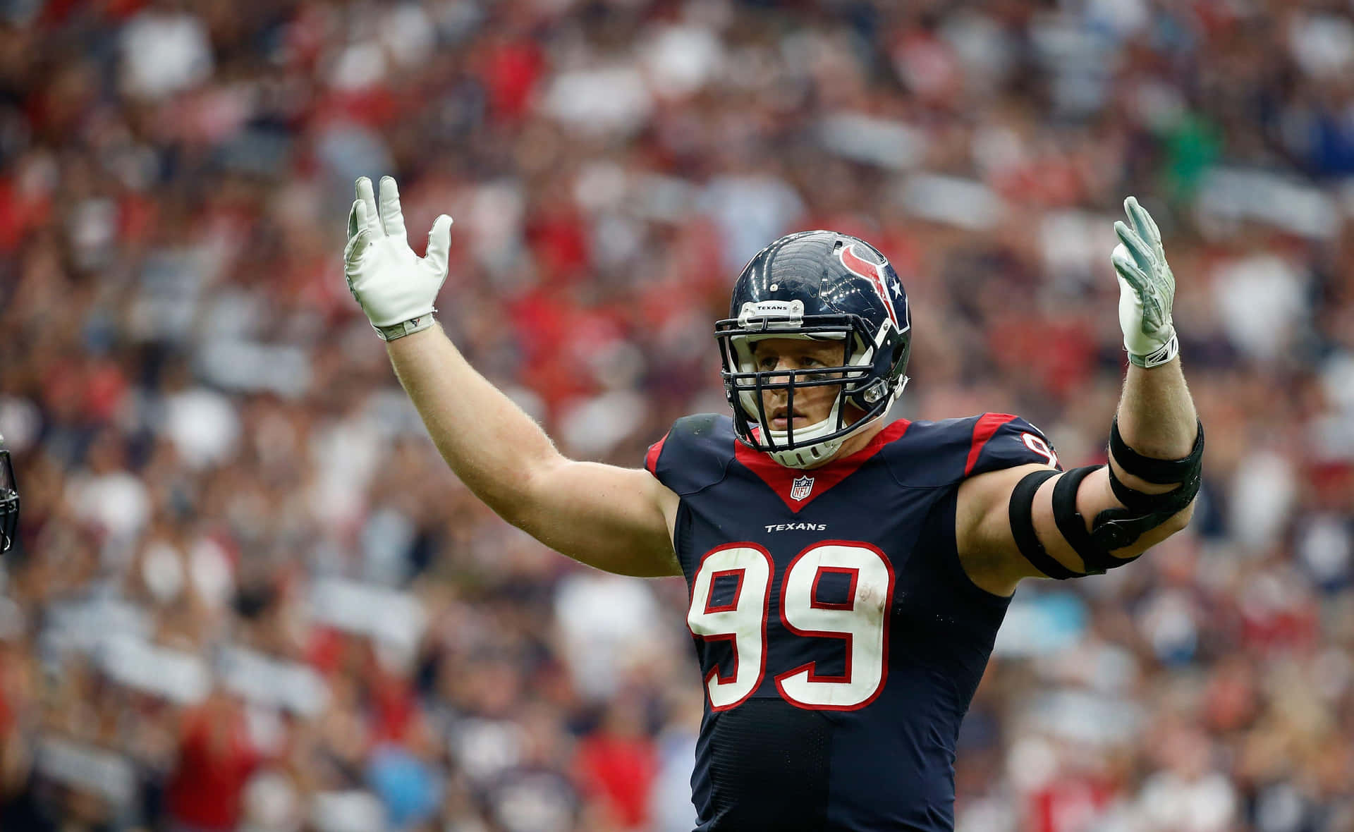 A Houston Texans Football Player Is Celebrating Background