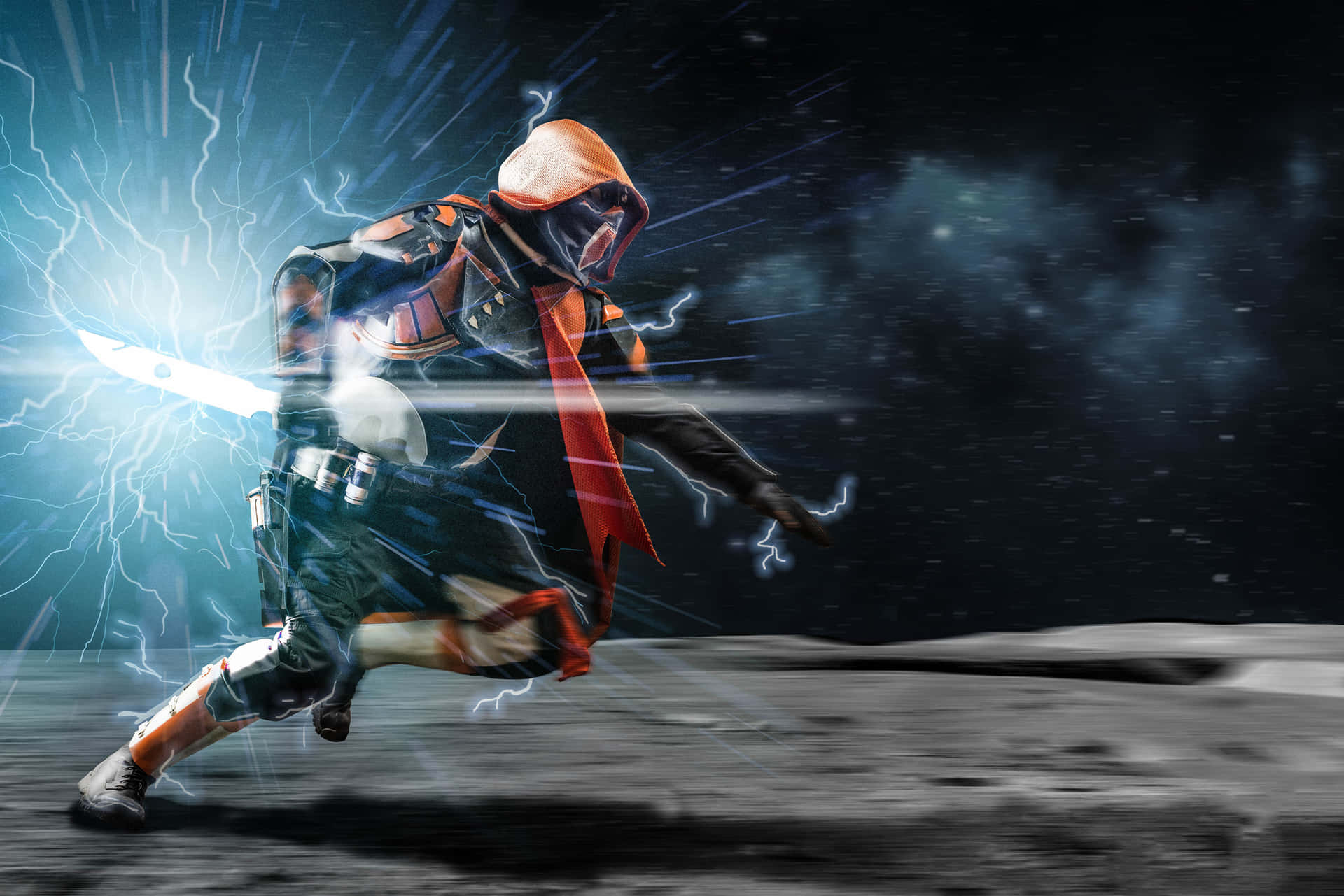 A Hunter From Destiny 2, Ready For Epic Battles Background