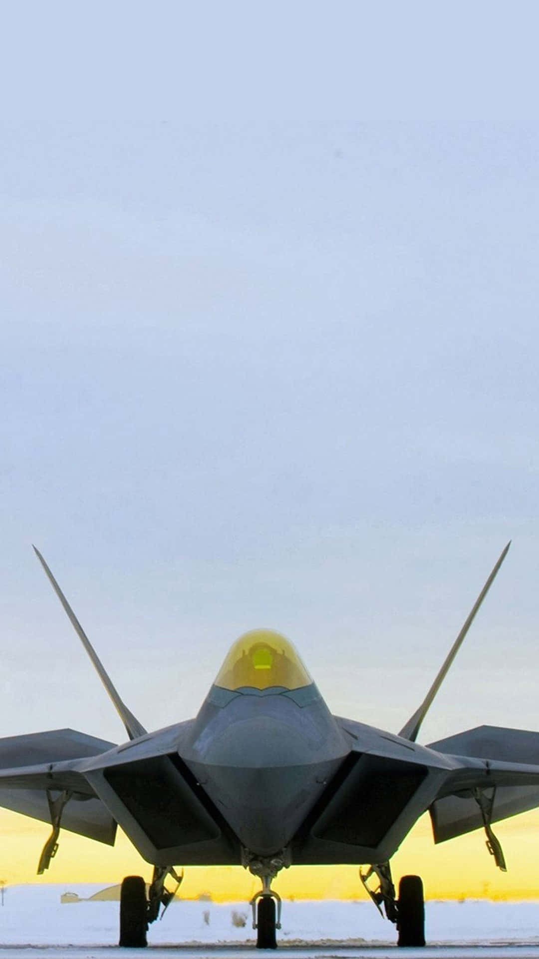 A Jet Is On The Runway Background