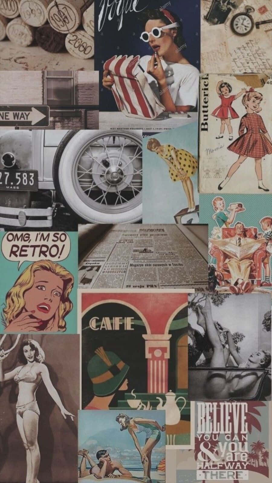 A Journey Back To The 90s Aesthetic Background