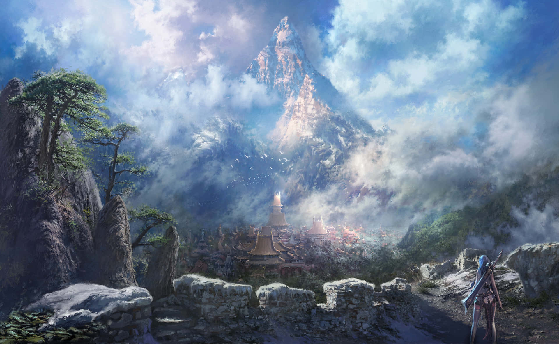 A Journey Into The World Of Blade And Soul Background