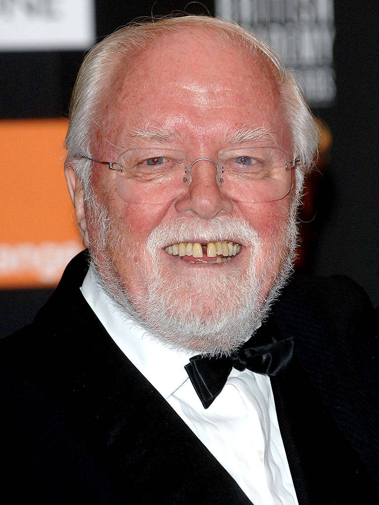 A Joyful Moment Captured Of Richard Attenborough