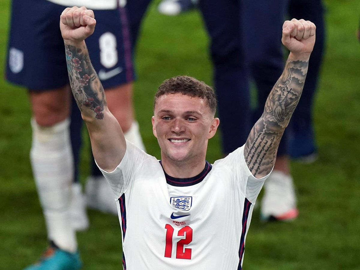 A Joyful Moment With Kieran Trippier Background