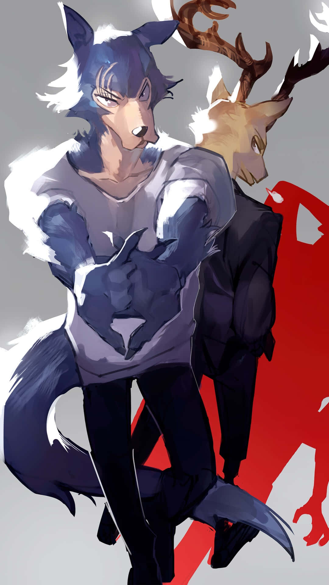 A Joyful Moment With Legosi Background