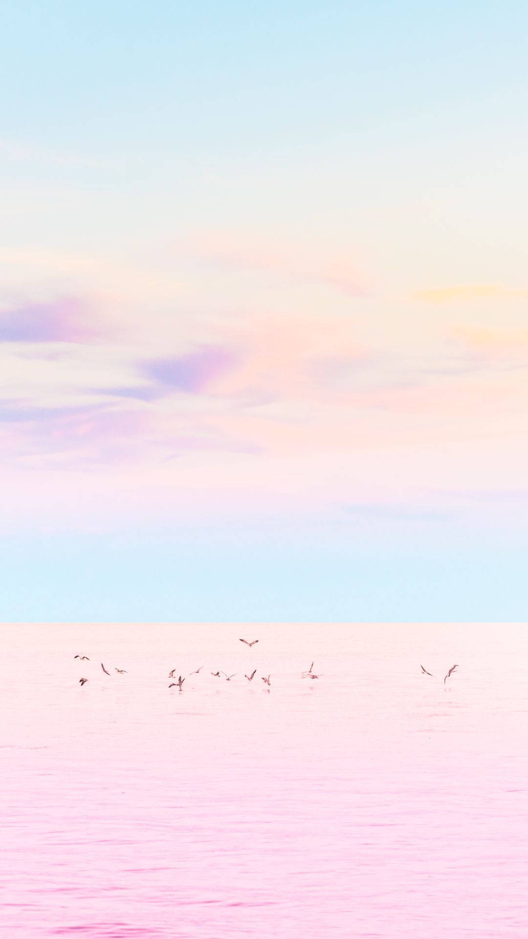 A Joyful Pastel Landscape Of Ethereal Beauty. Background