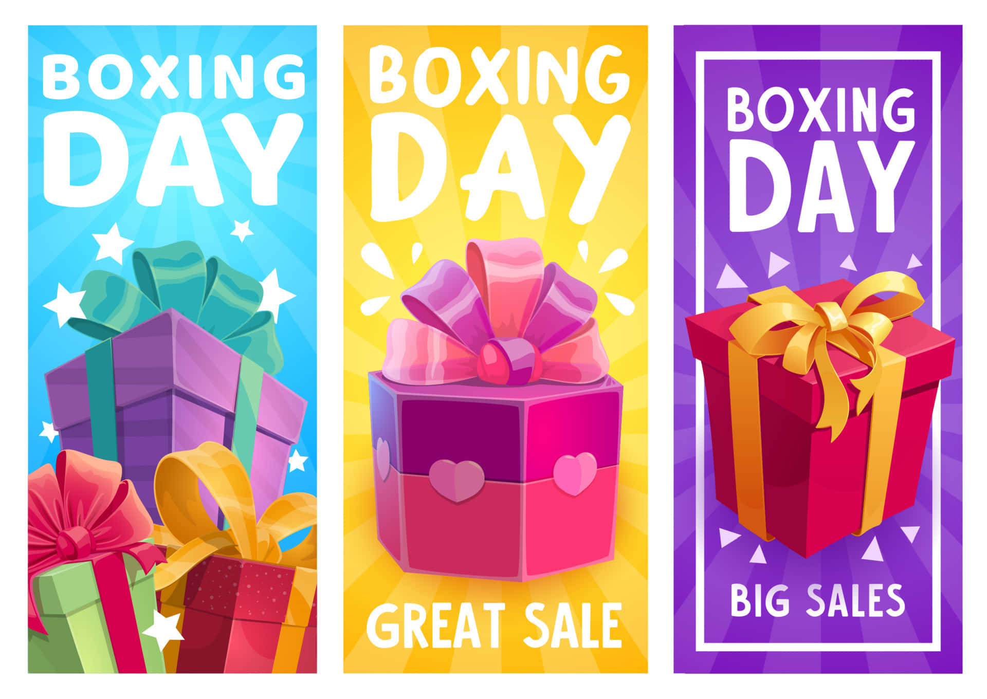 A Joyous Boxing Day Shopping Spree Background