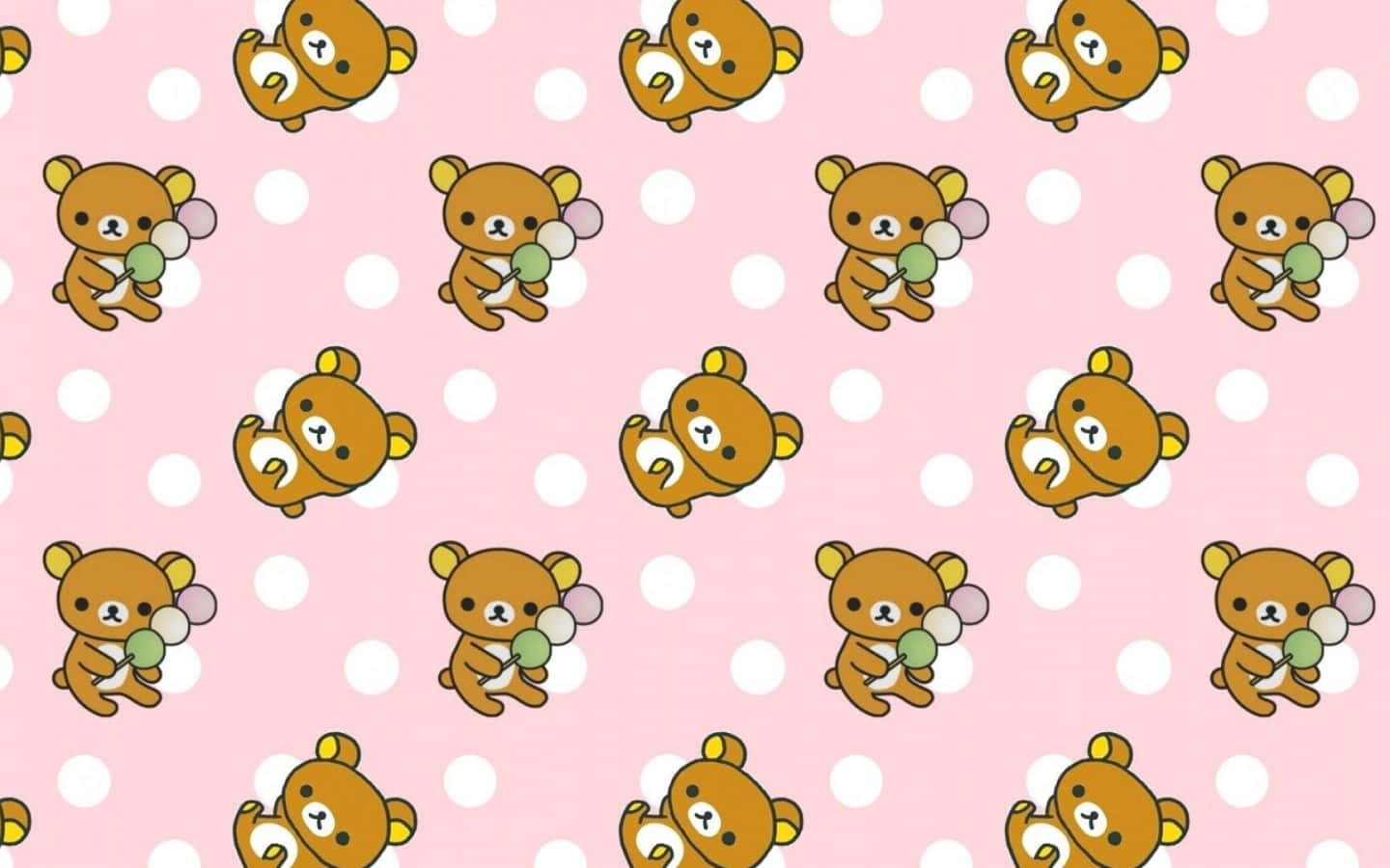 A Kawaii Laptop In Soft Pastel Colors. Background