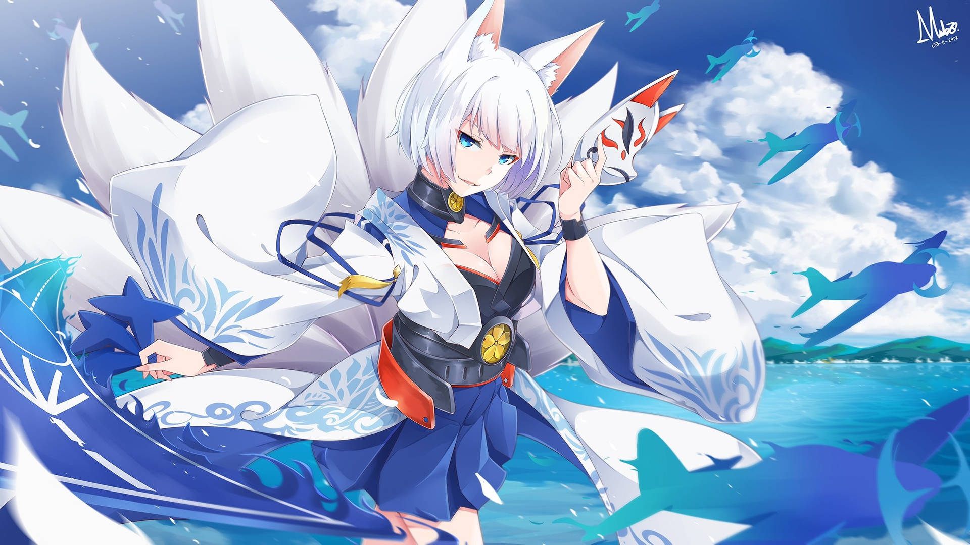 A Kitsune Is A Magical Fox Of Japanese Folklore