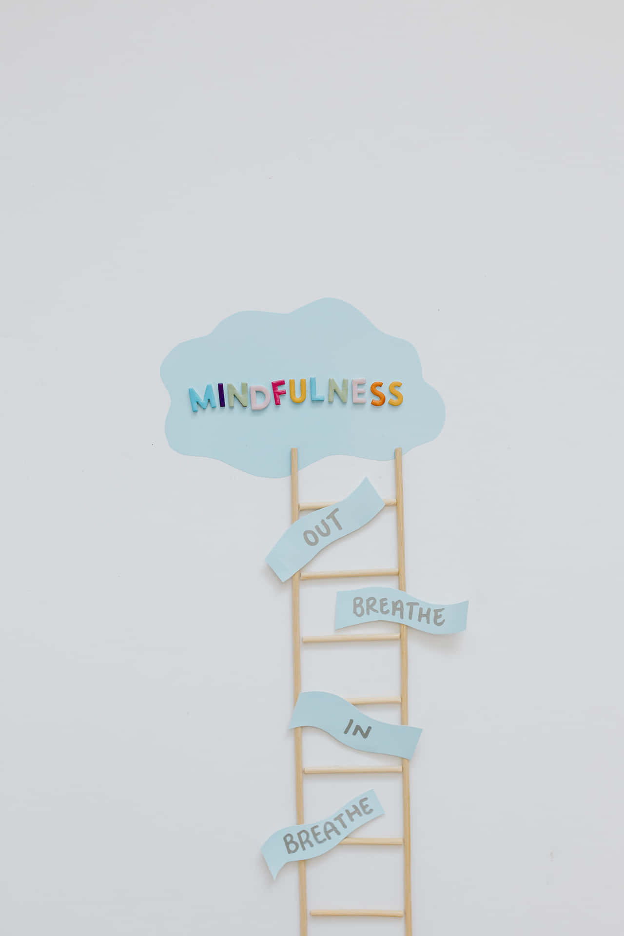 A Ladder With The Word Mindfulness On It