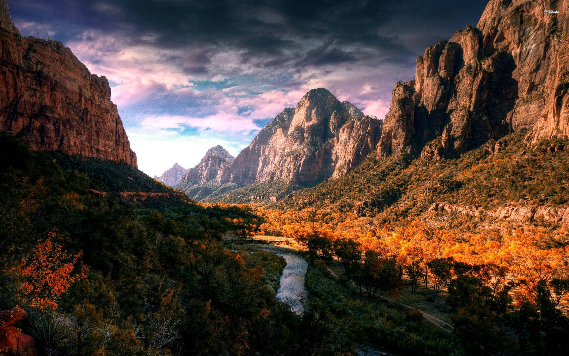 A Lake In Zion National Park