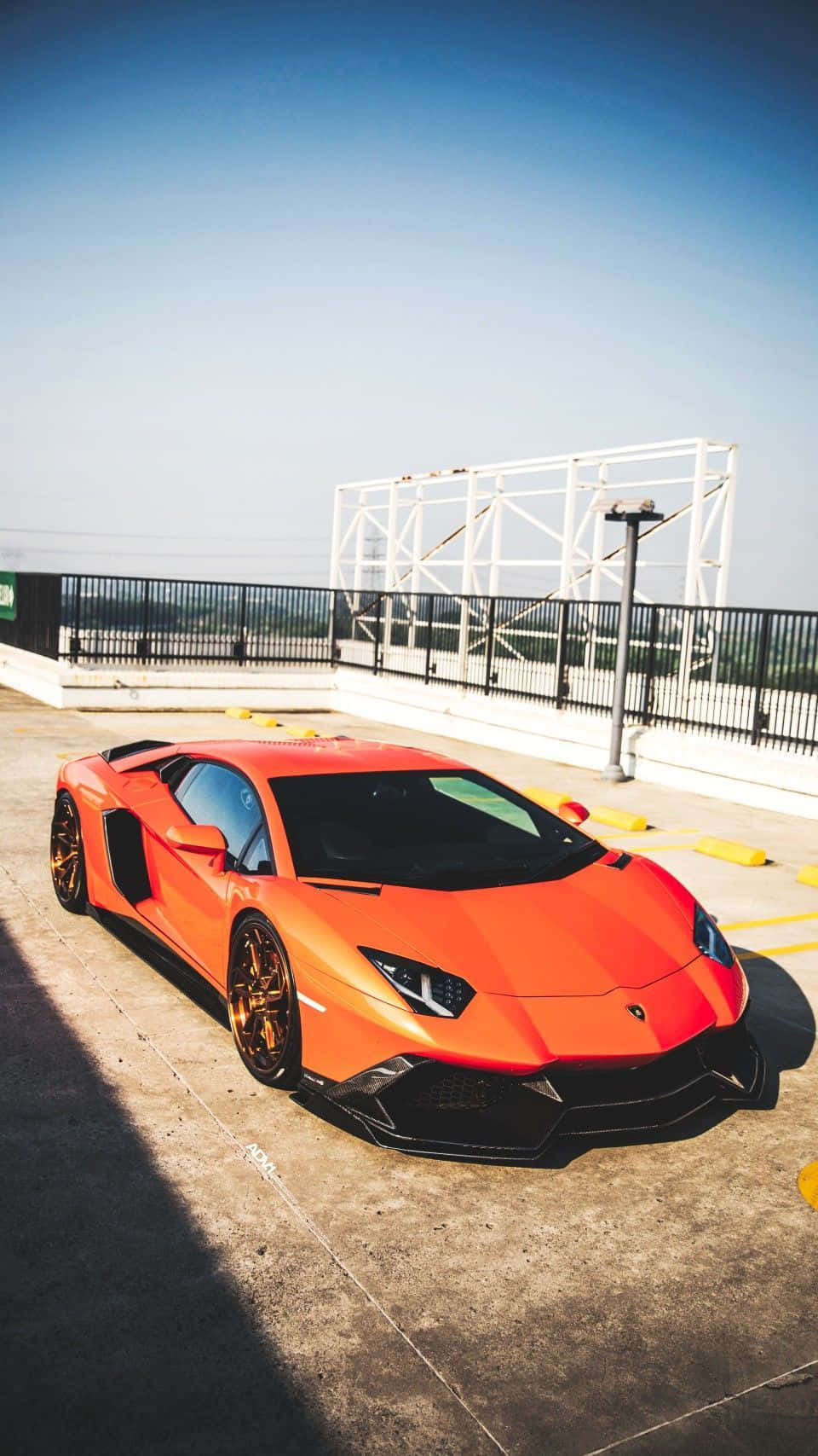 A Lamborghini Lb 650 Gt Supercar Parked In A Parking Lot