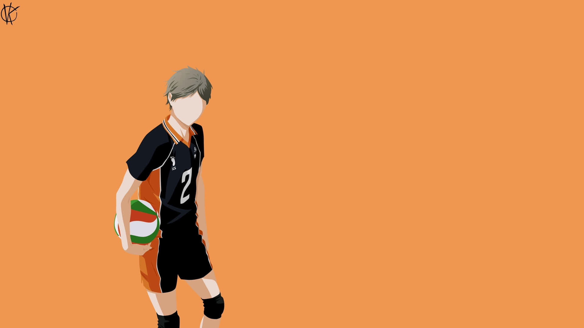 A Laptop Featuring The Haikyuu Anime Series, Perfect For Any Fan Of The Show. Background