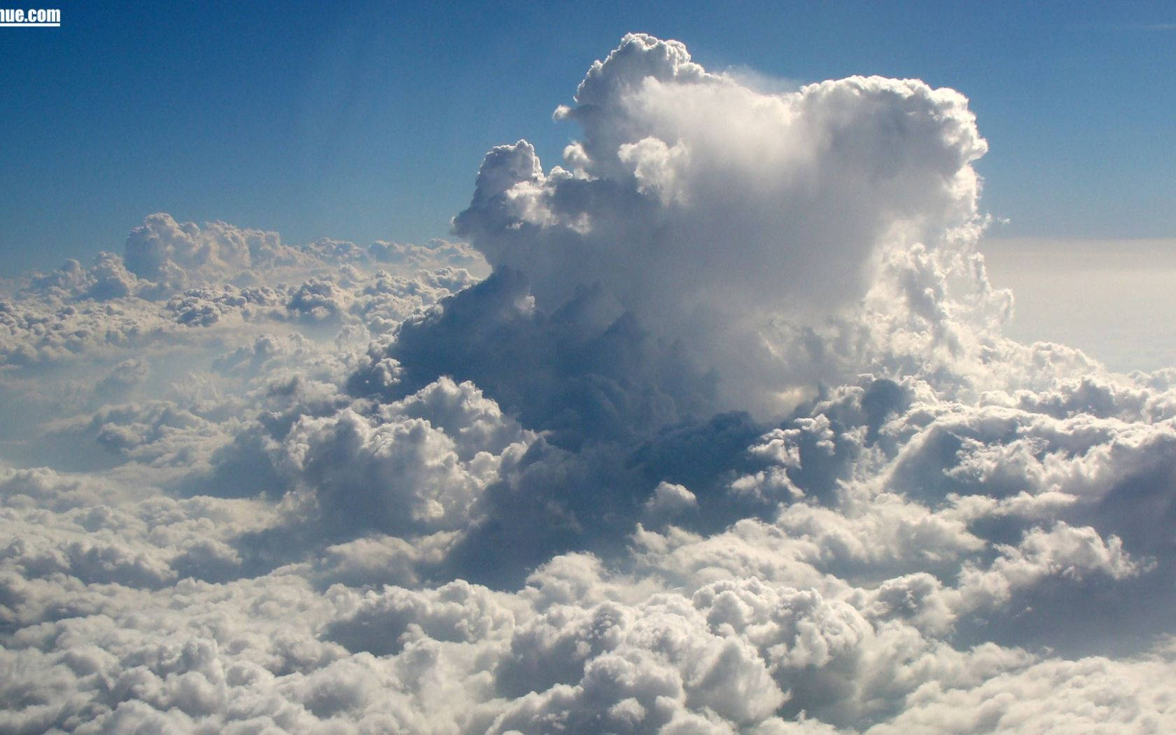 A Large Cloud Is Seen From The Air Background