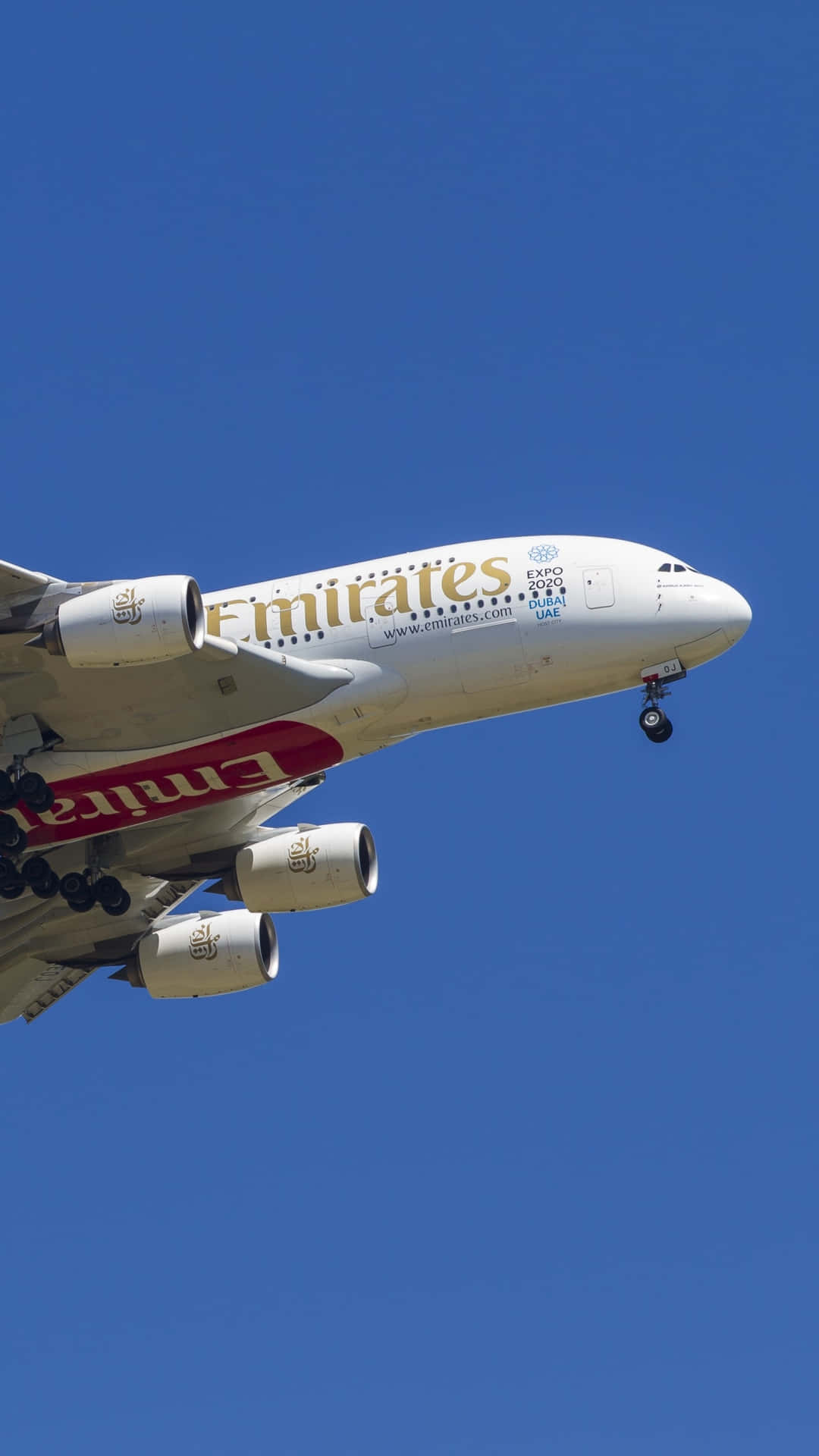 A Large Jet Flying Through The Sky Background