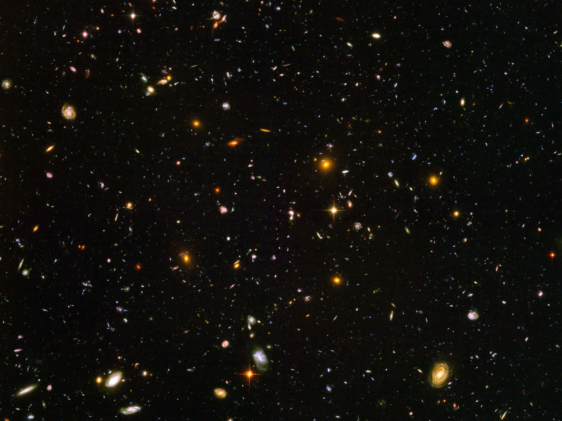 A Large Number Of Galaxies Background