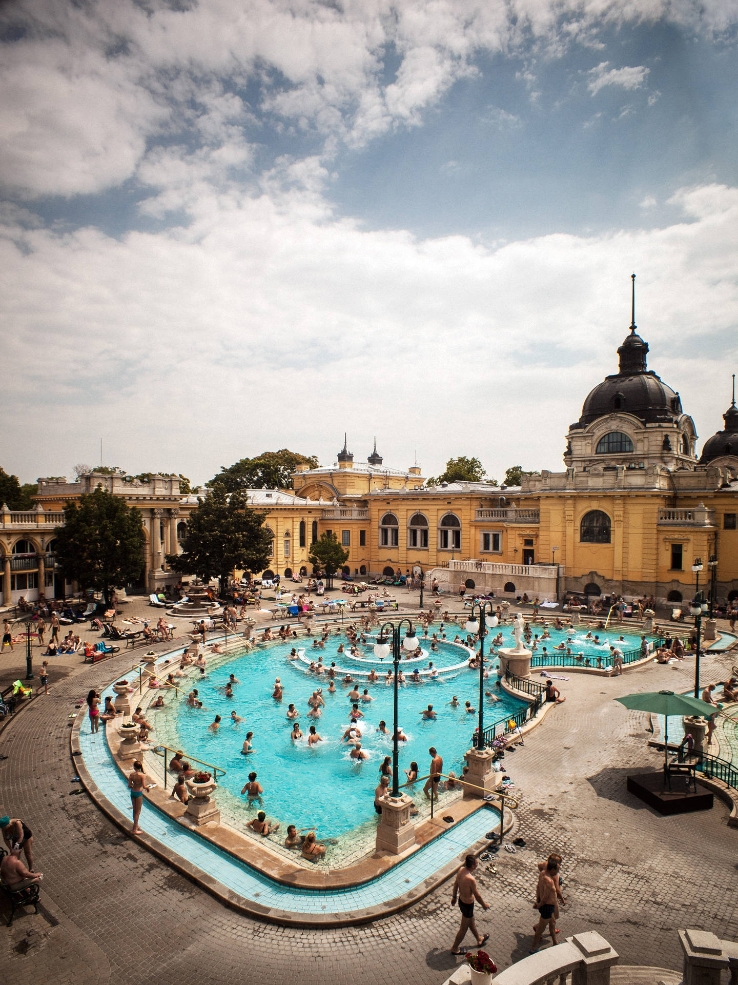 A Large Pool With People In It