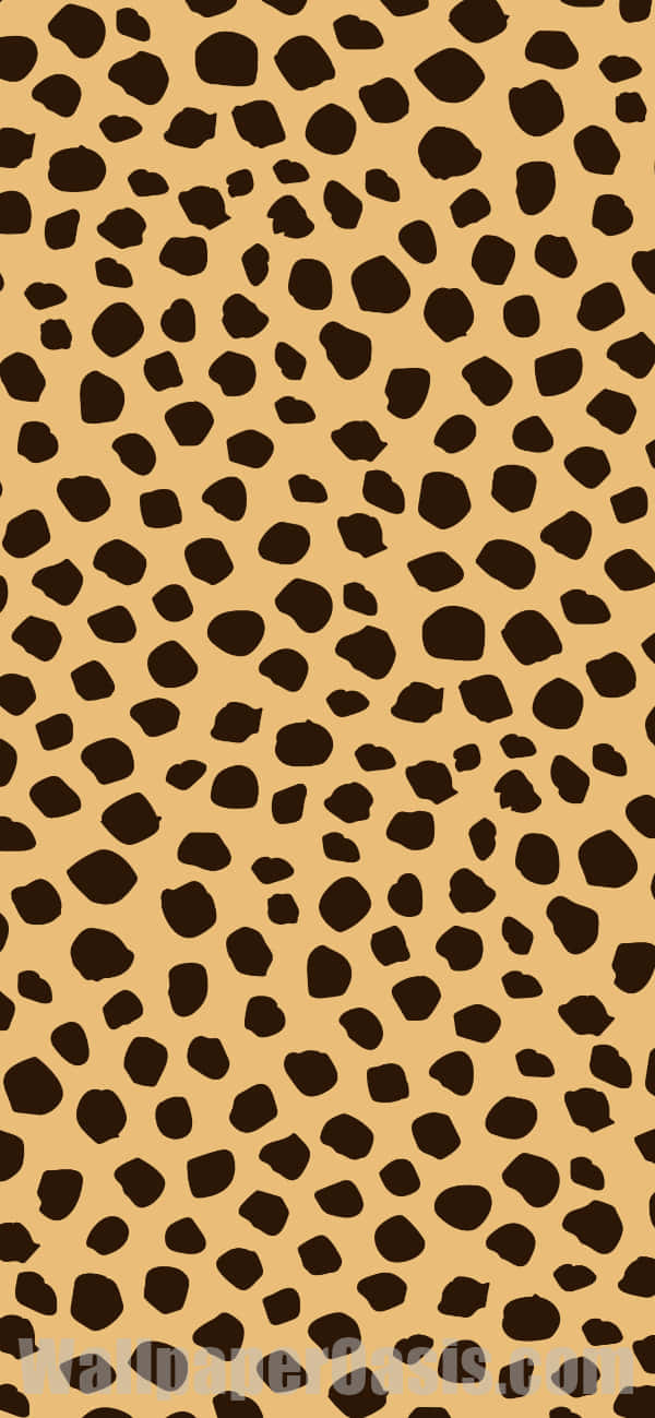 A Leopard Print Pattern In Brown And Black Background