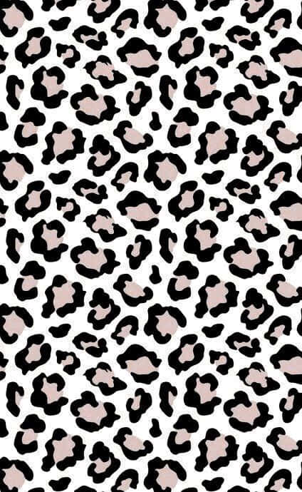 A Leopard Print Pattern On A White Background Background