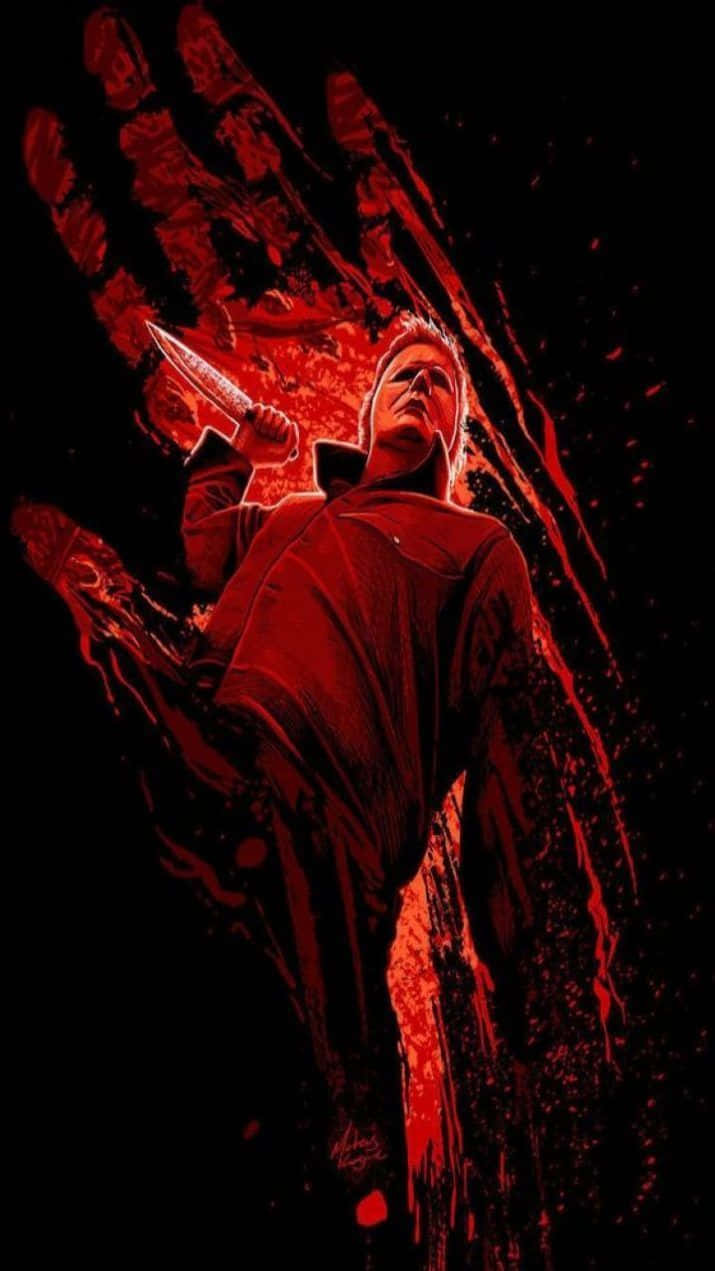 A Lineup Of Different Cool Michael Myers Characters Background