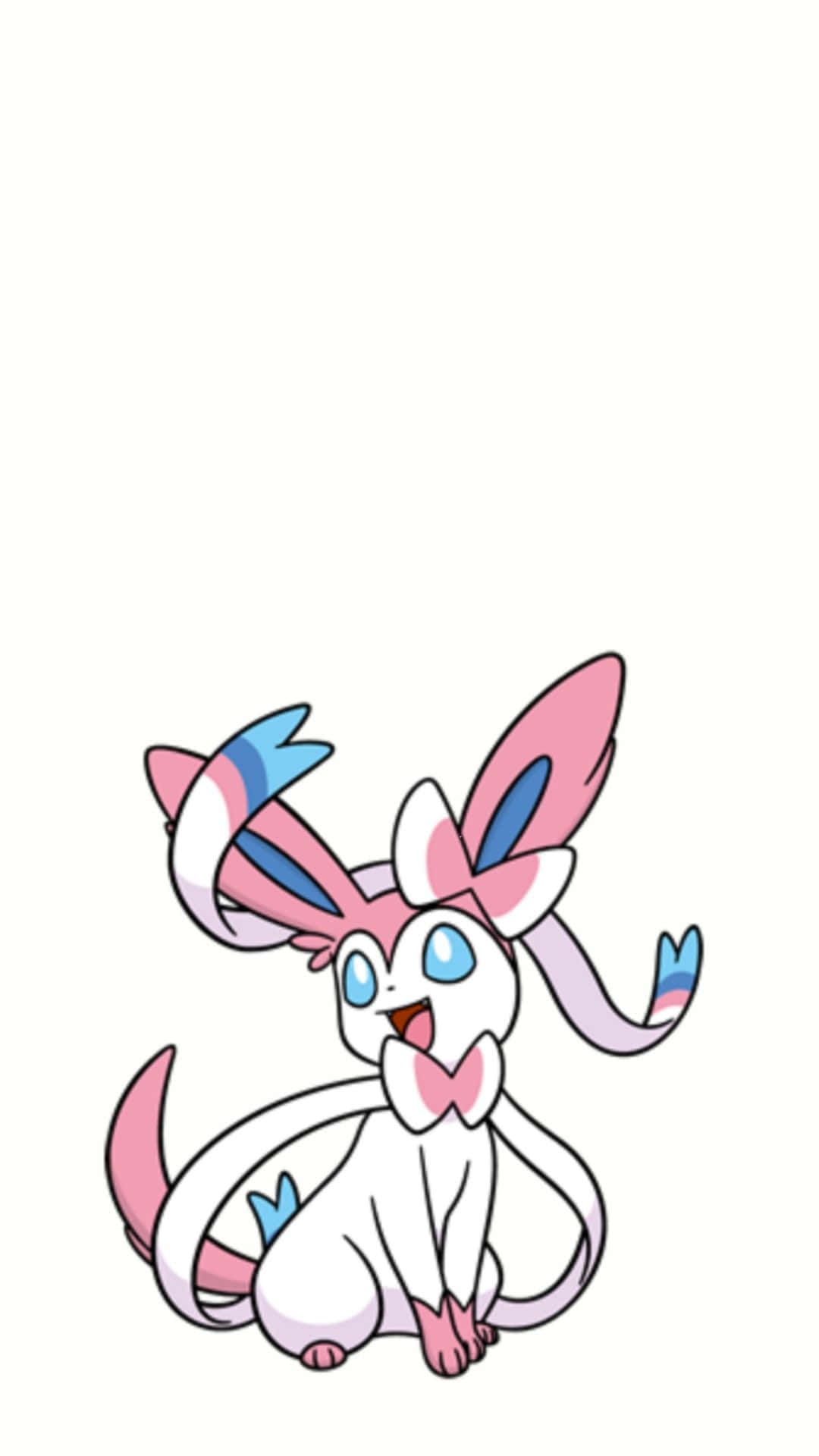 A Little Cute Sylveon In Nature Background