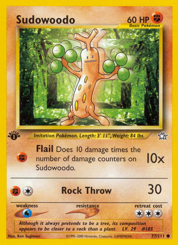 A Lively Sudowoodo In Its Natural Habitat. Background