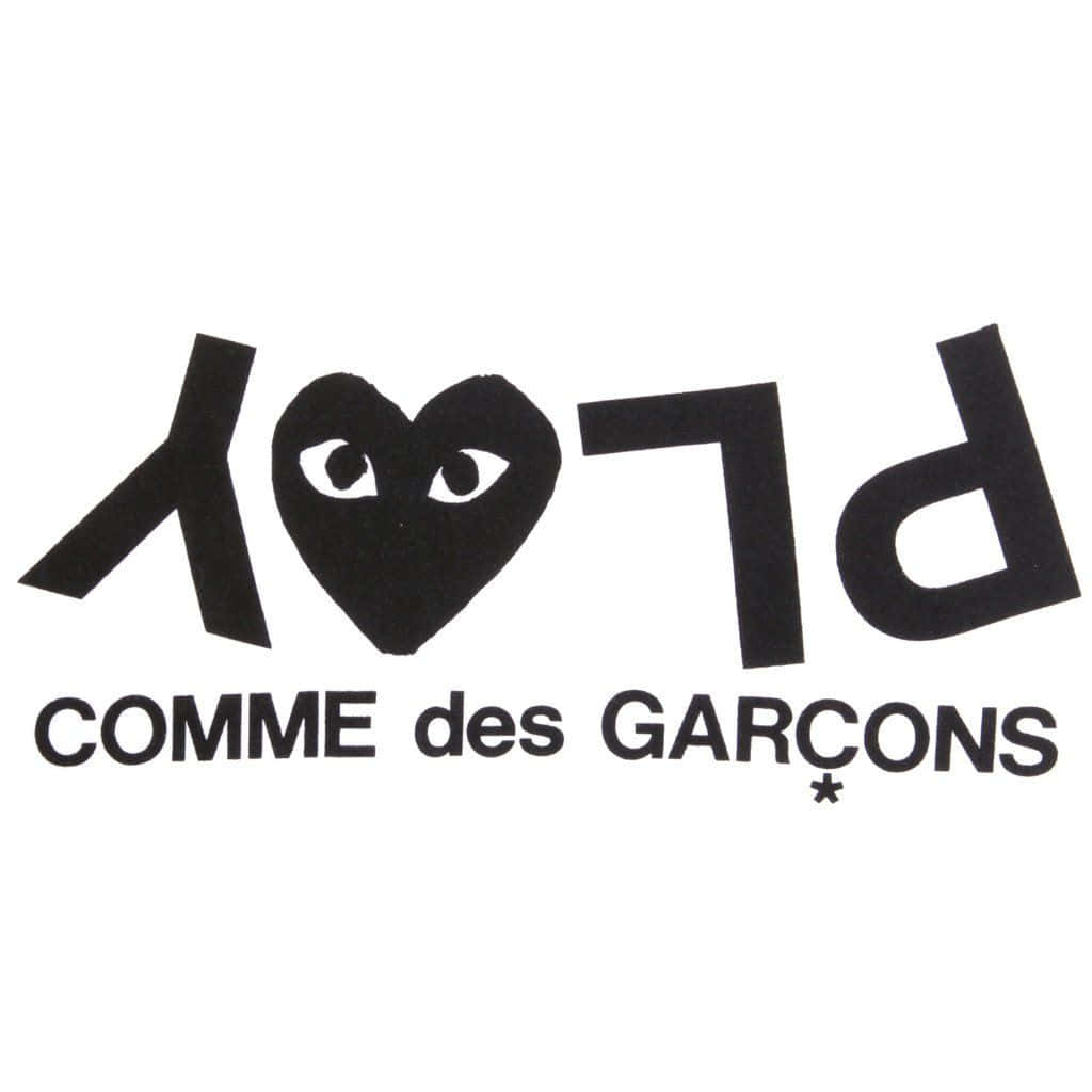 A Logo For Comme Des Garons Background