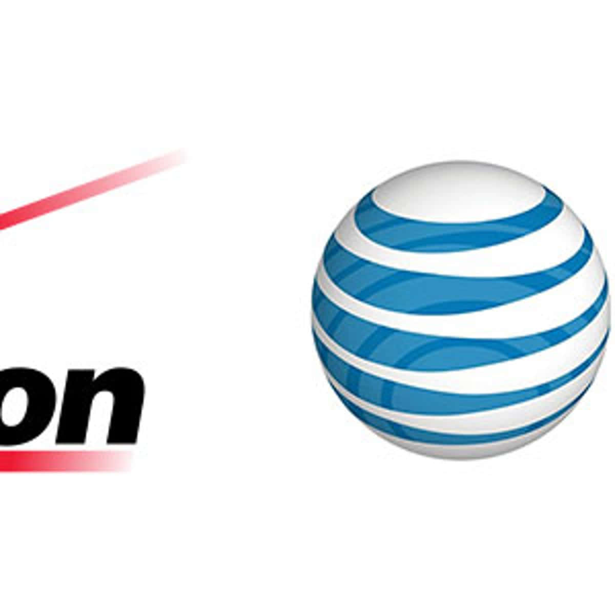 A Logo Of At&t And Verizon Background