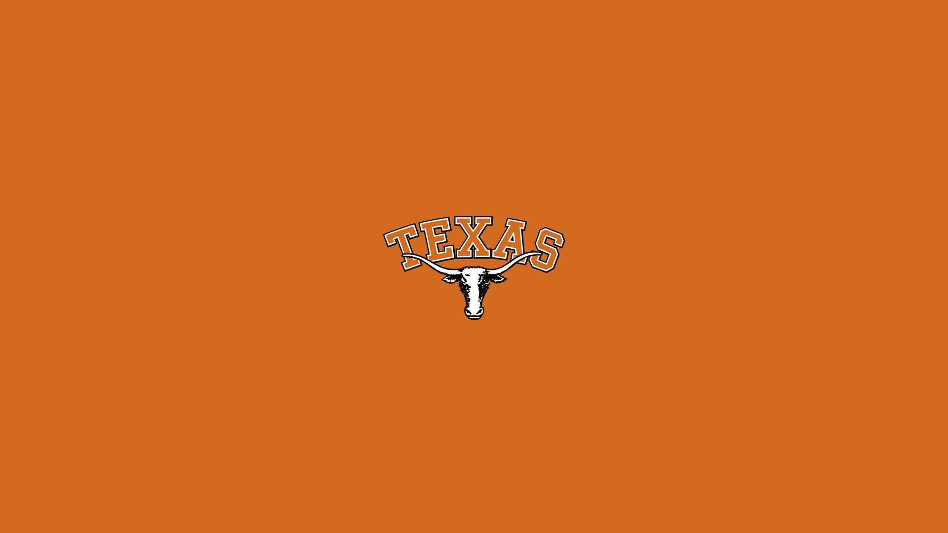 A Logo Of The Texas Rangers On An Orange Background