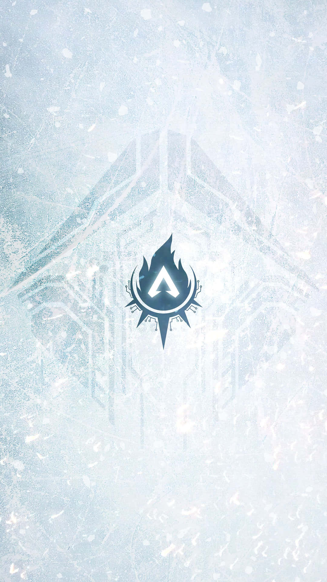 A Logo With A Fire In The Middle Background
