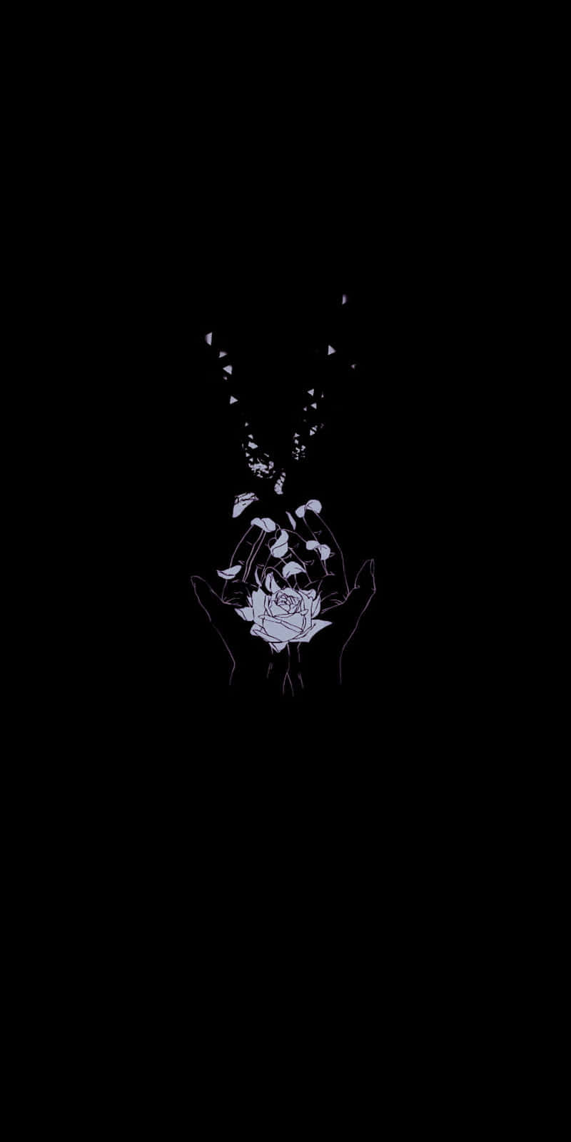 A Lonely Individual Seeking Support Through Their Phone In A Time Of Emotional Need. Background
