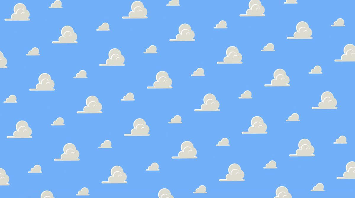A Look At The Magical World Of Toy Story In The Clouds. Background