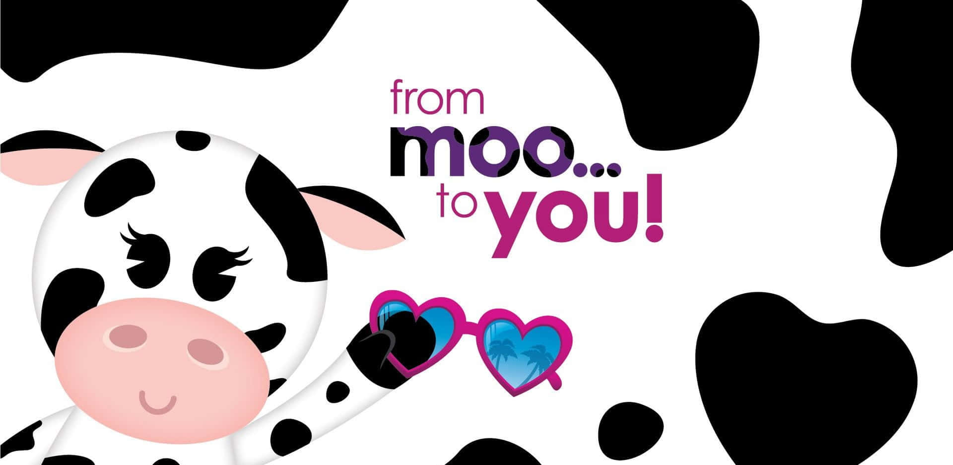 A Lovable Kawaii Cute Cow With A Charming Smile On A Vibrant Background Background