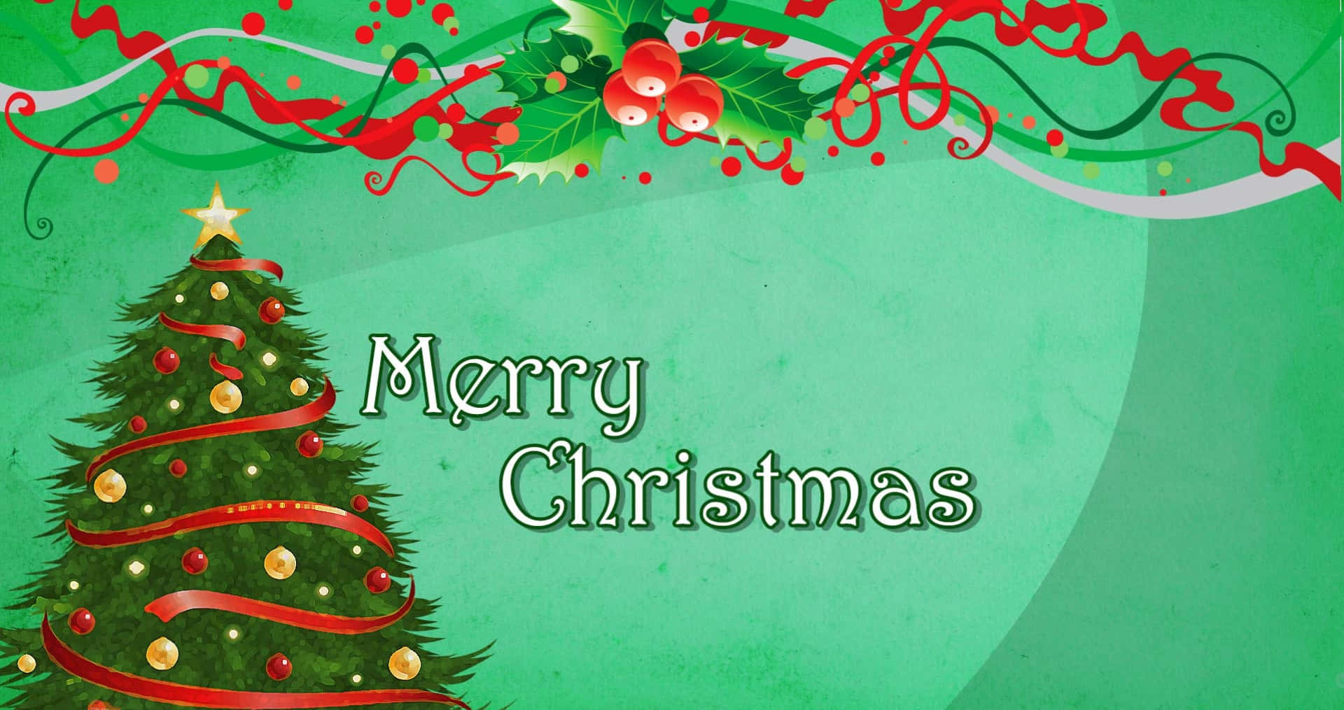 A Lush, Vibrant Christmas Tree Brings Cheer And Joy To The Season Background