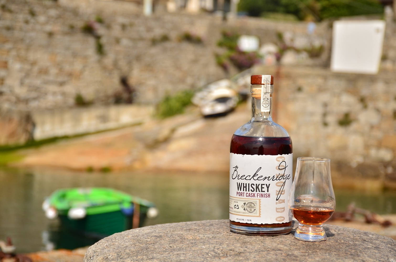 A Luxurious Taste Adventure - Breckenridge Distillery's Port Cask Finish Whiskey Background