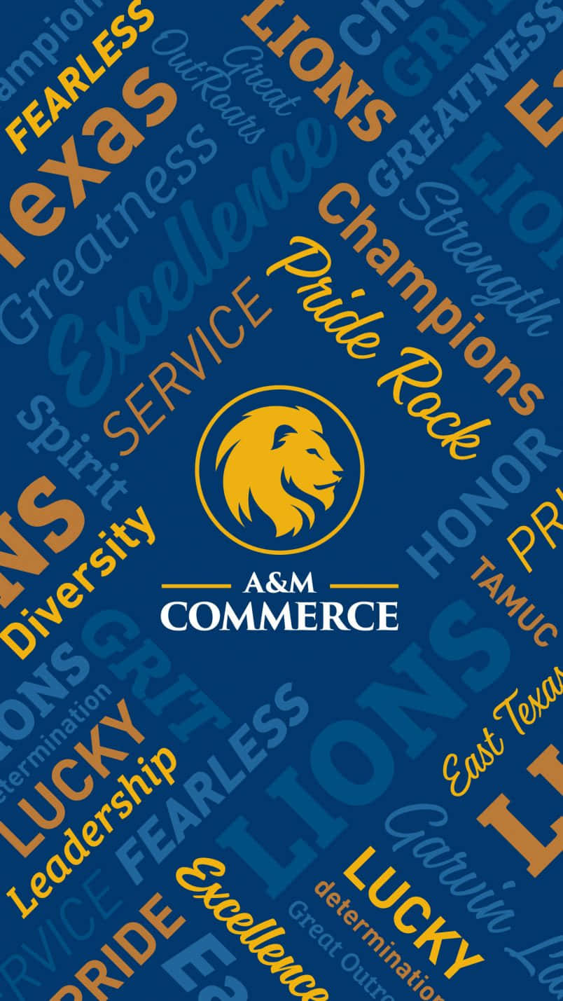 A&m Commerce Blue Poster