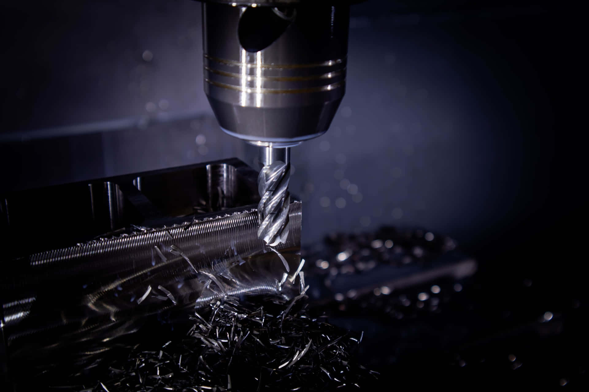 A Machine Is Being Used To Make Metal Background