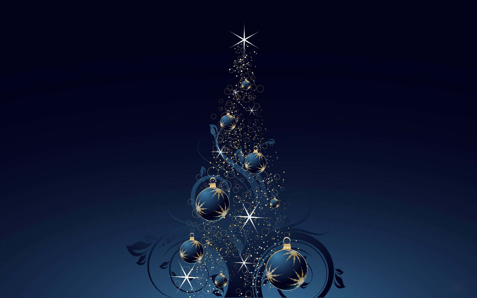 A Magical 3d Christmas Night With Santa And His Reindeers Background