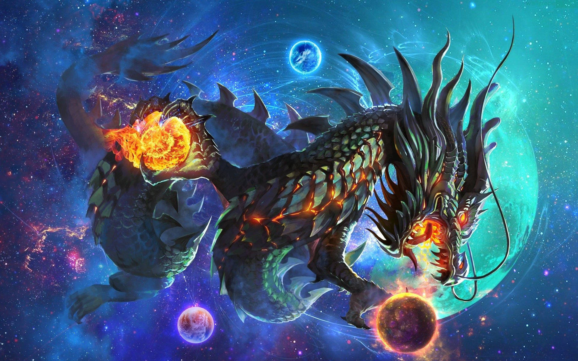 A Magical And Awe-inspiring Coolest Dragon Background