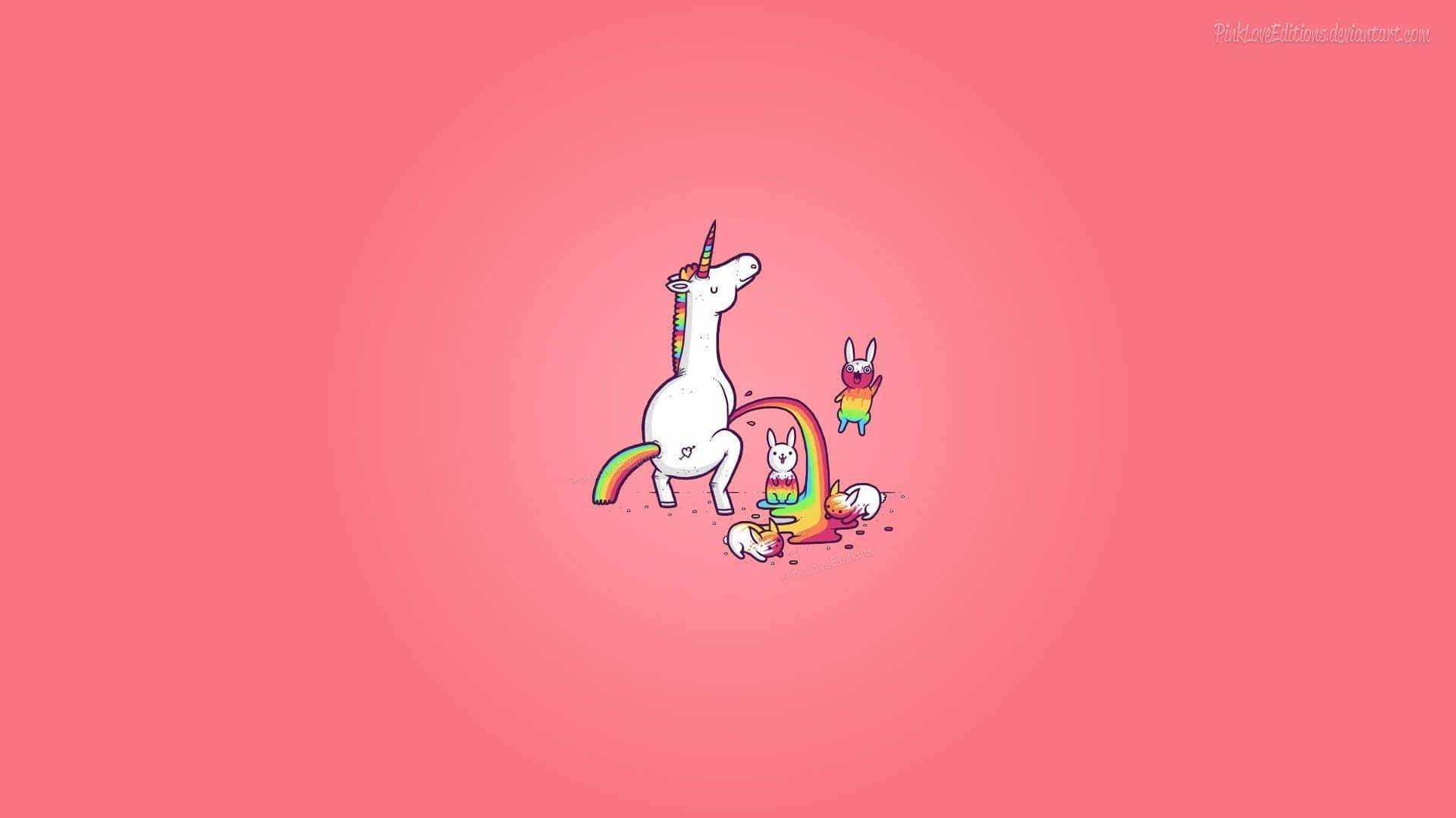 A Magical And Beautiful Unicorn With A Dreamy, Pastel-colored Background Background