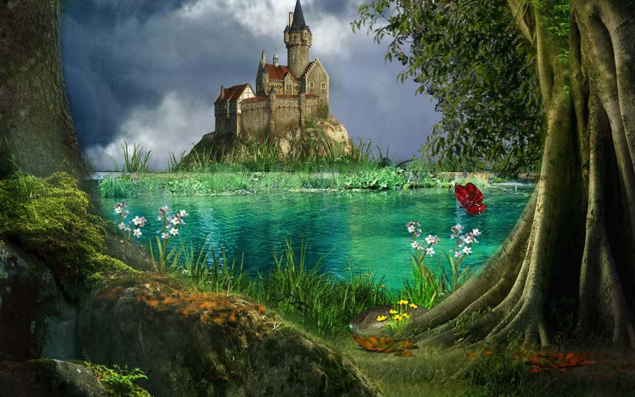 A Magical Fairy Tale Night Background