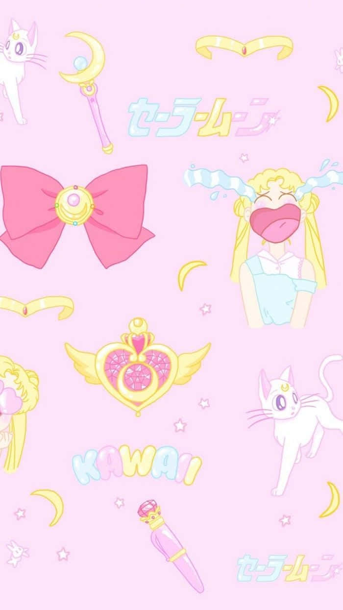 A Magical, Moonlit Pattern Inspired By 'sailor Moon' Background