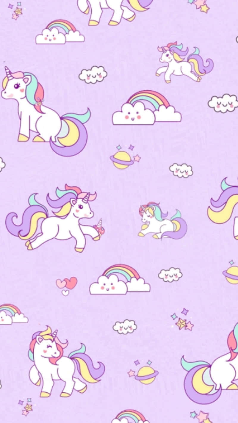 A Magical Pastel Unicorn Background