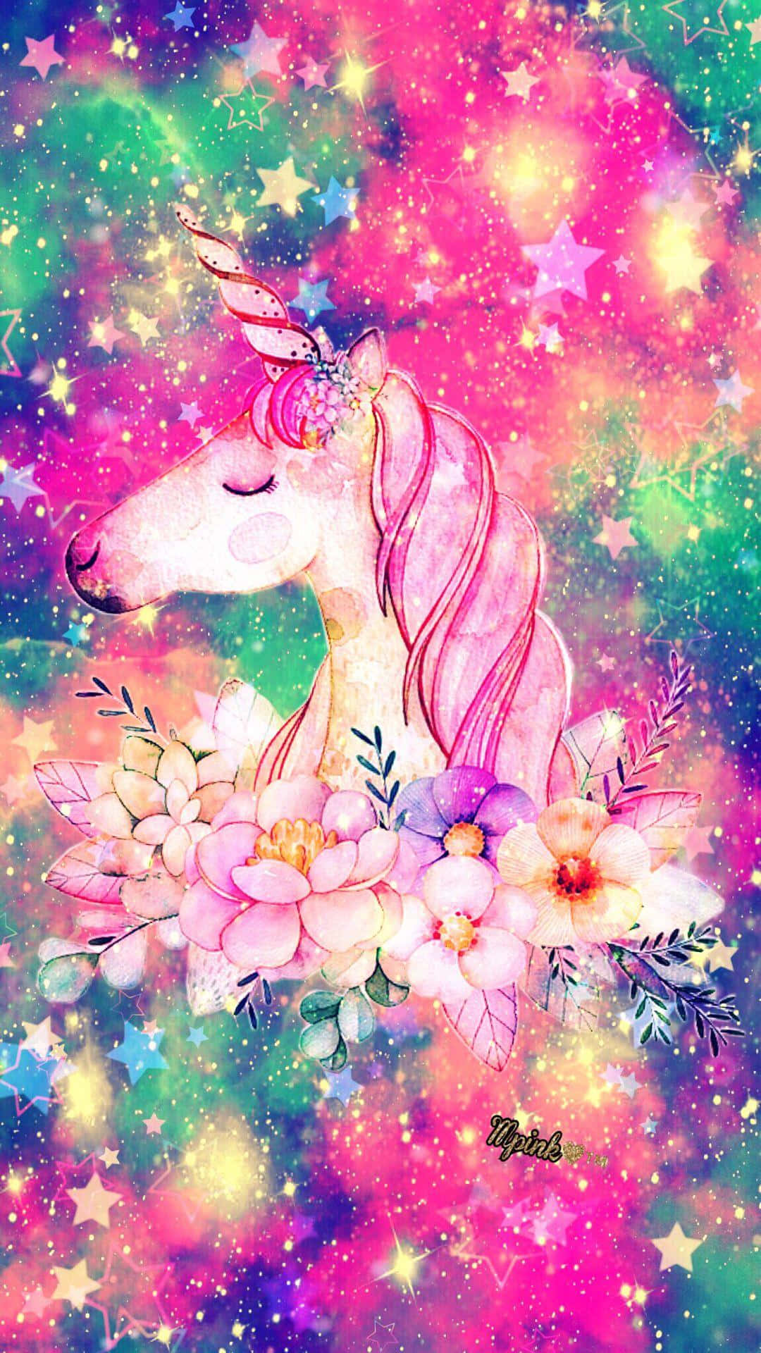 A Magical Purple Unicorn Background