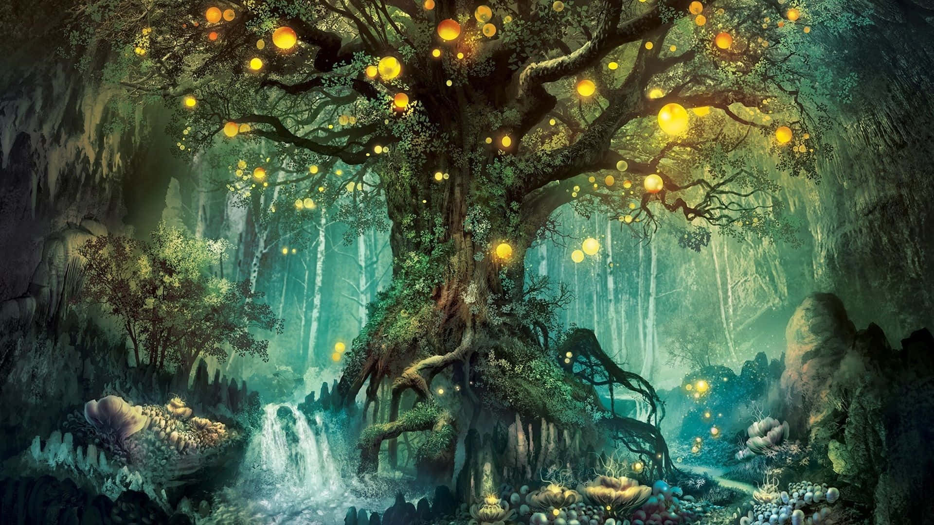 A Magical Scene In Fairy Forest