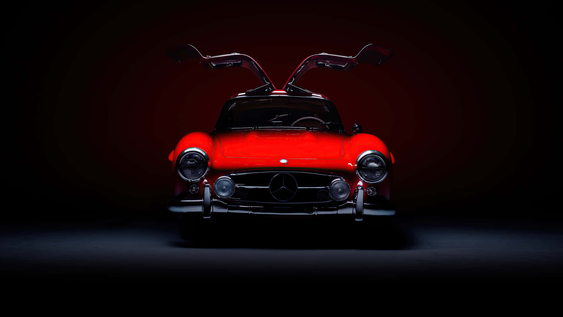 A Magnificent Mercedes Benz Car Is Glistening In The Sun. Background