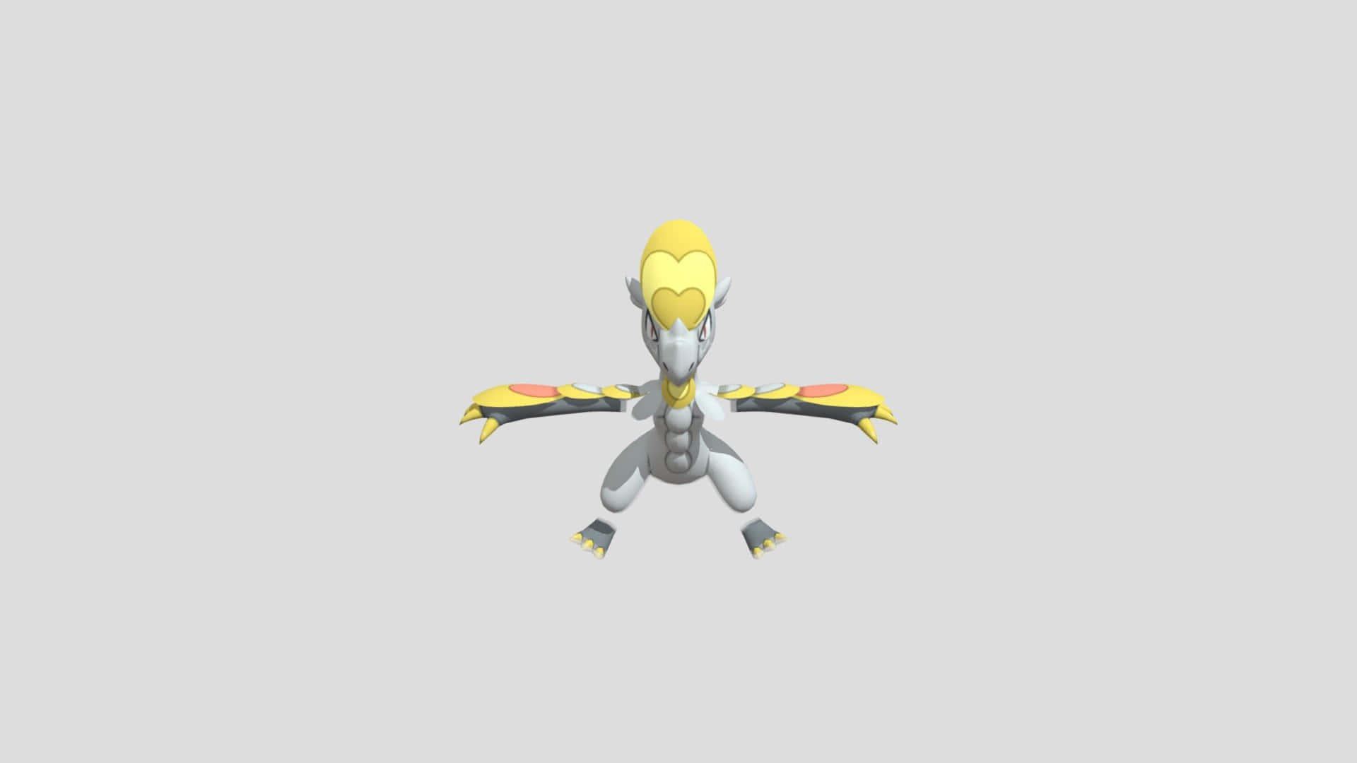 A Majestic Hakamo-o Standing Proud With Its Wings Open Background