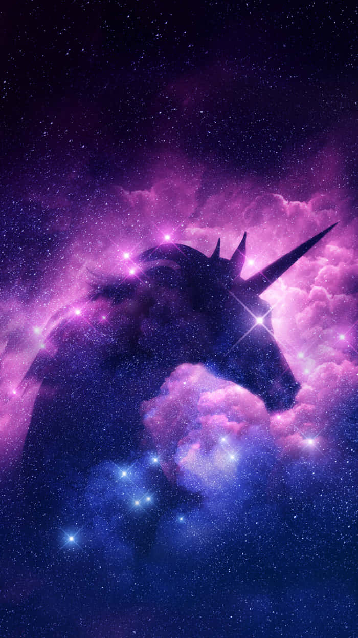 A Majestic Purple Unicorn Background