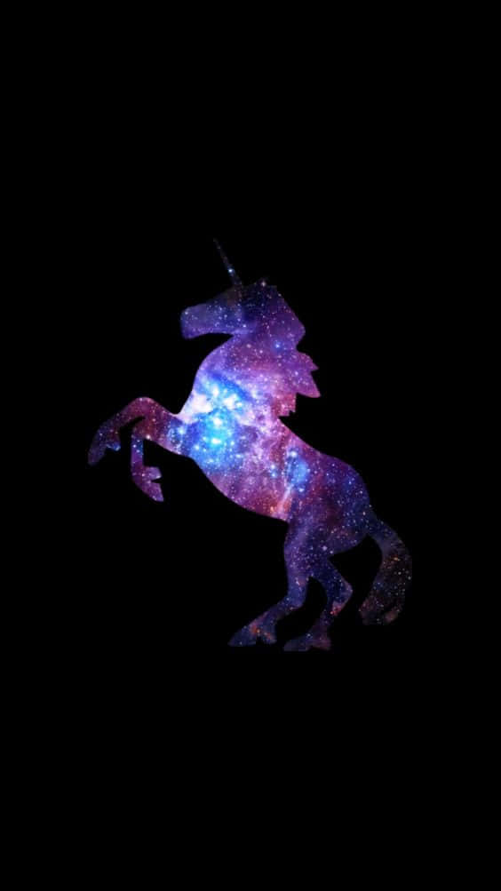 A Majestic Purple Unicorn Standing Amidst A Swirl Of Clouds. Background