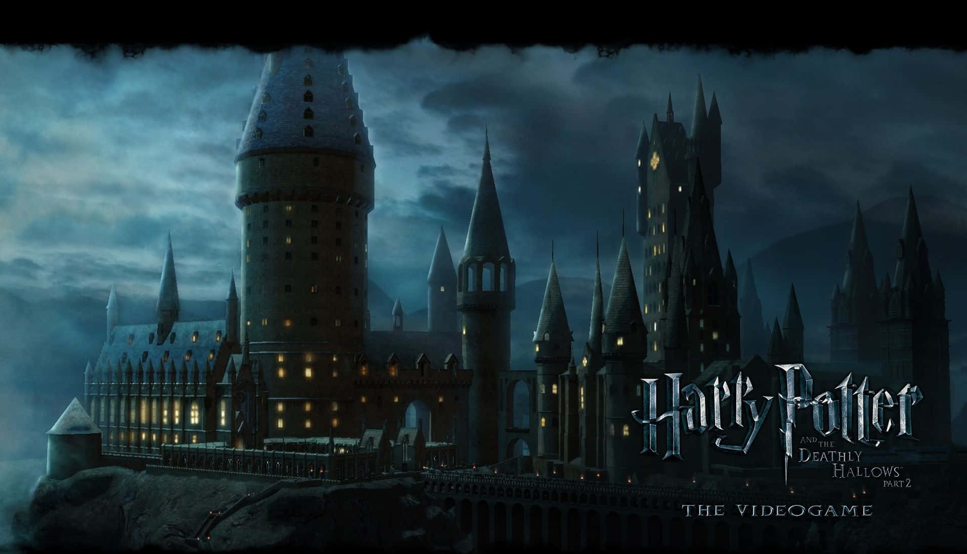 A Majestic View Of Hogwarts Castle Background