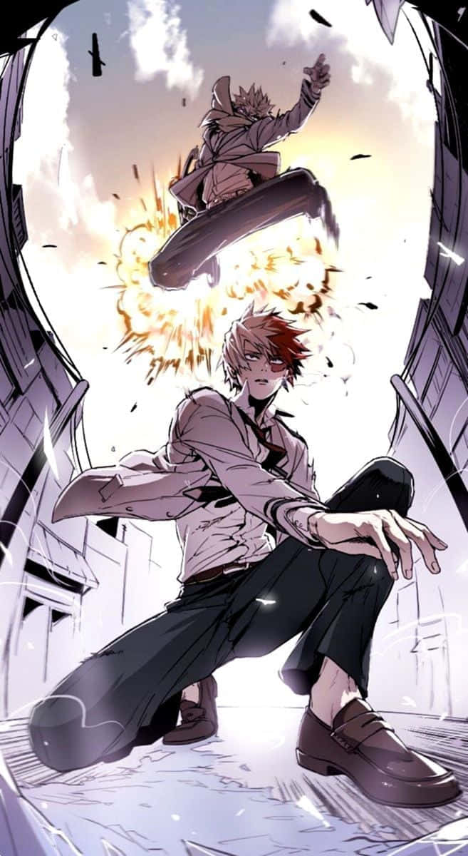 A Man And A Woman In A Comic Book